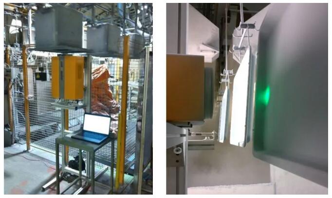 在線測量未固化的烤箱、家電粉末噴涂膜厚