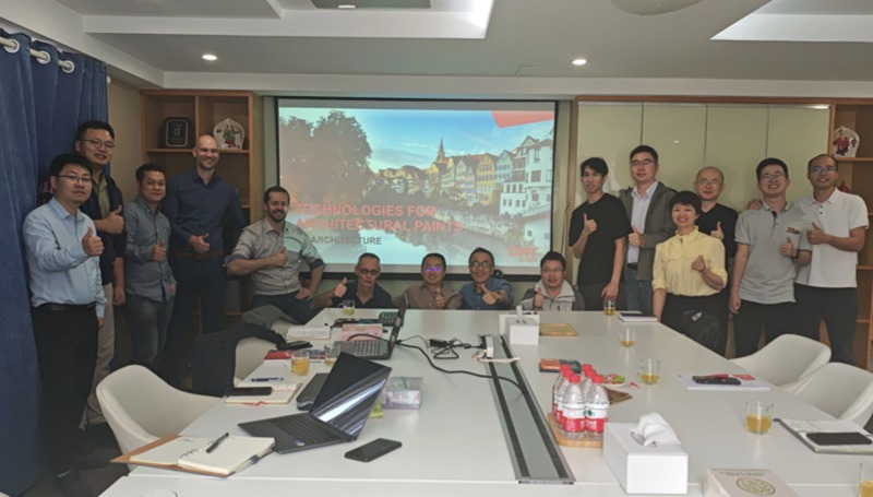 德國CHT 集團(tuán)與佛山翁開爾公司進(jìn)行技術(shù)培訓(xùn)